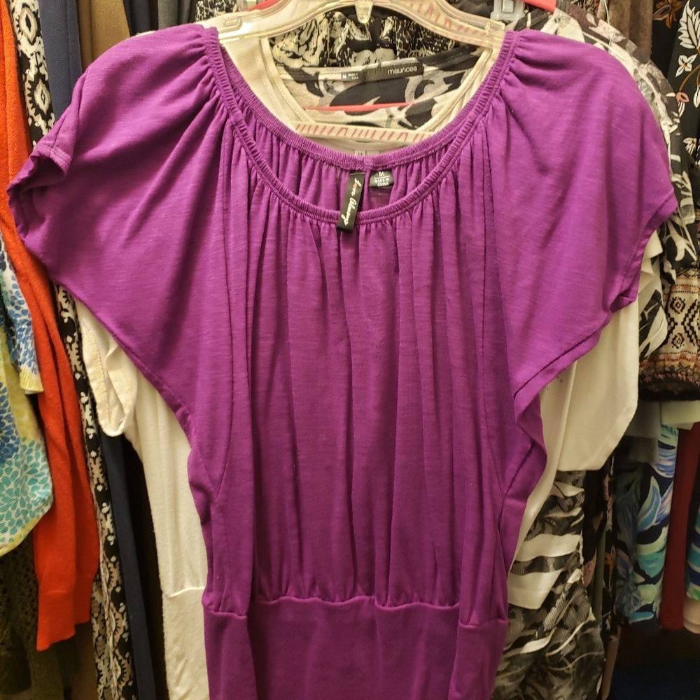 Purple dressy top